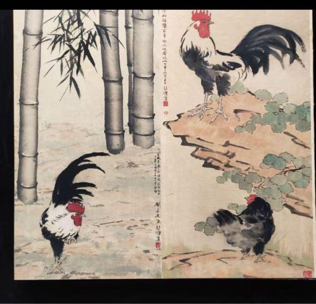 中国美術品・中国近代名家徐悲鴻氏書画・動物画・掛け軸・書道・肉筆・屏風・大型書画
