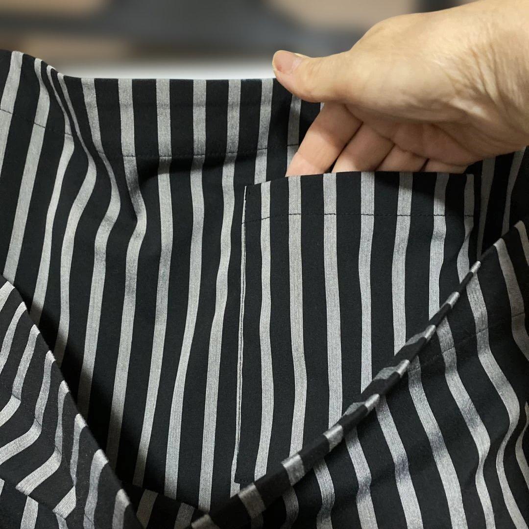 モユル　ストライプ　サルエルパンツ