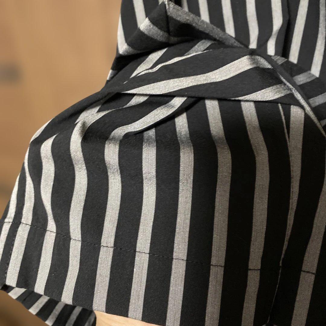 モユル　ストライプ　サルエルパンツ