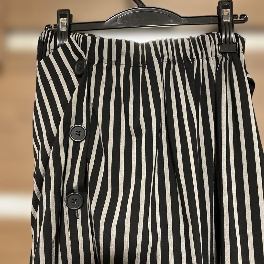 モユル　ストライプ　サルエルパンツ
