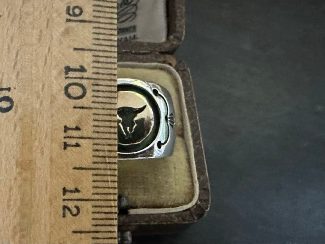 希少　激渋　アンティーク　ヴィンテージ　リング　925 シルバー バッファロー