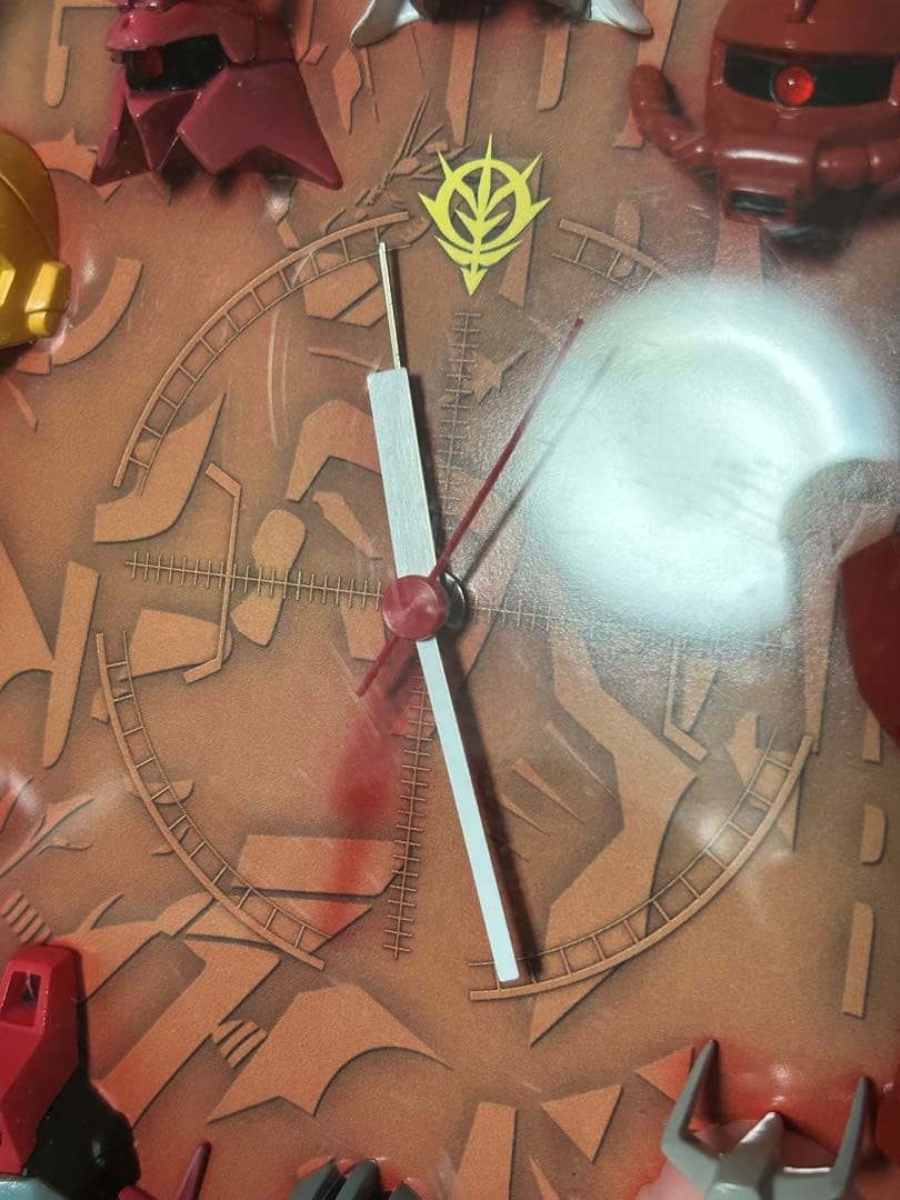 ZEON CLOCK ジオンクロック　シャア専用　ガンダム時計　レトロ　当時物