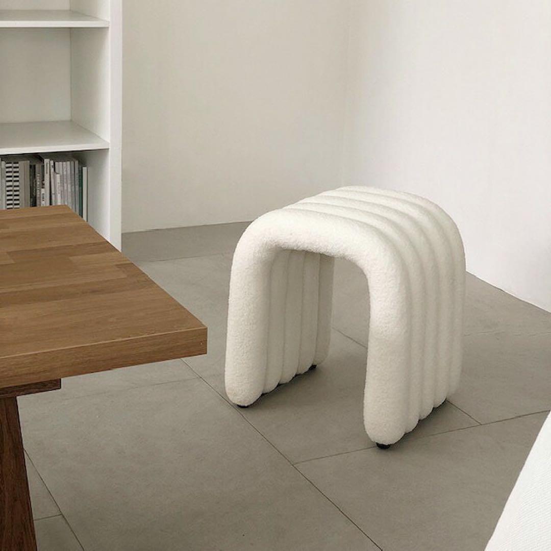 【新品未使用】ブークレ　Arch ART OF BLACK 椅子