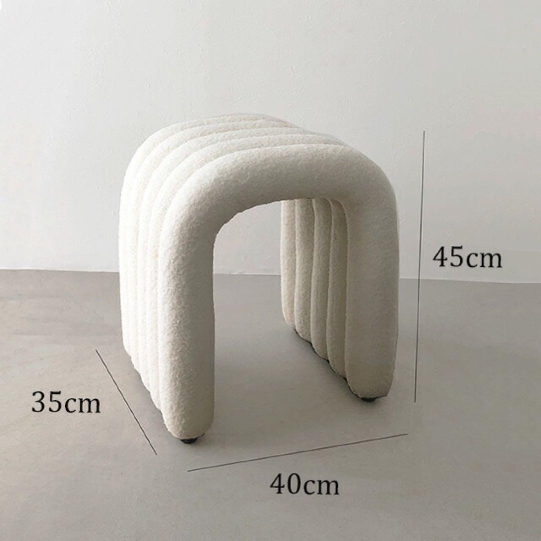 【新品未使用】ブークレ　Arch ART OF BLACK 椅子