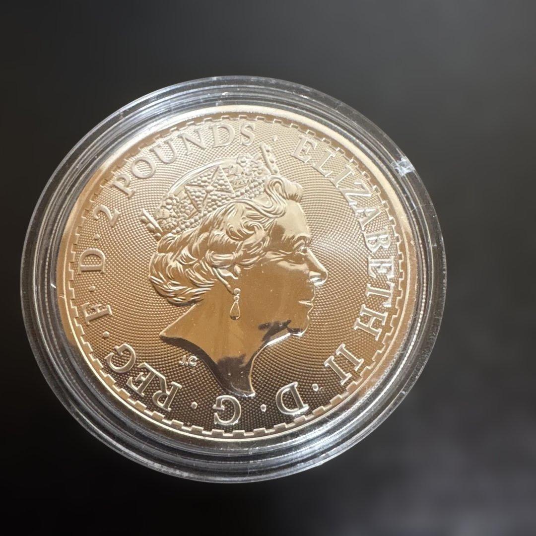 2021ブリタニア銀貨 1オンス　訳あり　カプセル付き