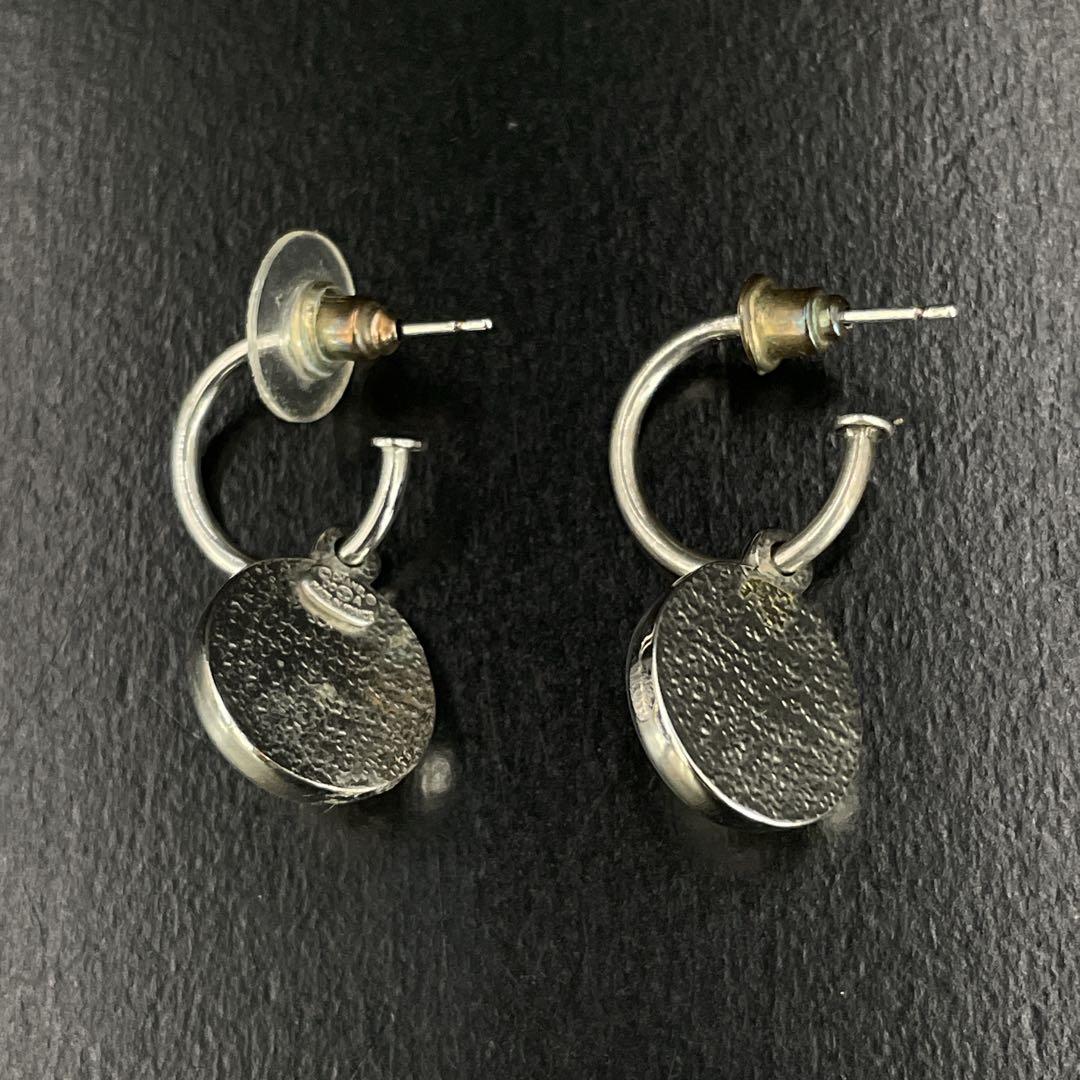 オールド　シャネル　ピアス　ココマーク フェイクパール　シルバー　イヤリング