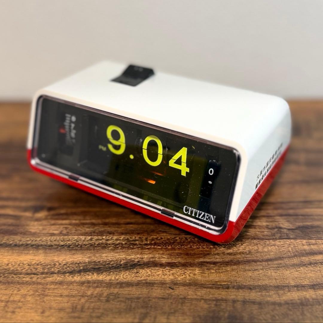 【整備済み・美品】CITIZENパタパタ時計 ハイリーフ・カーチス紅白