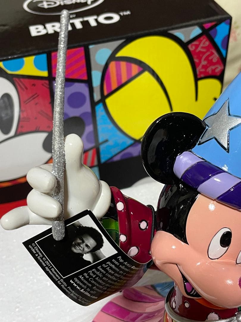Disney Britto ミッキーフィギュア ファンタジア<箱付き>