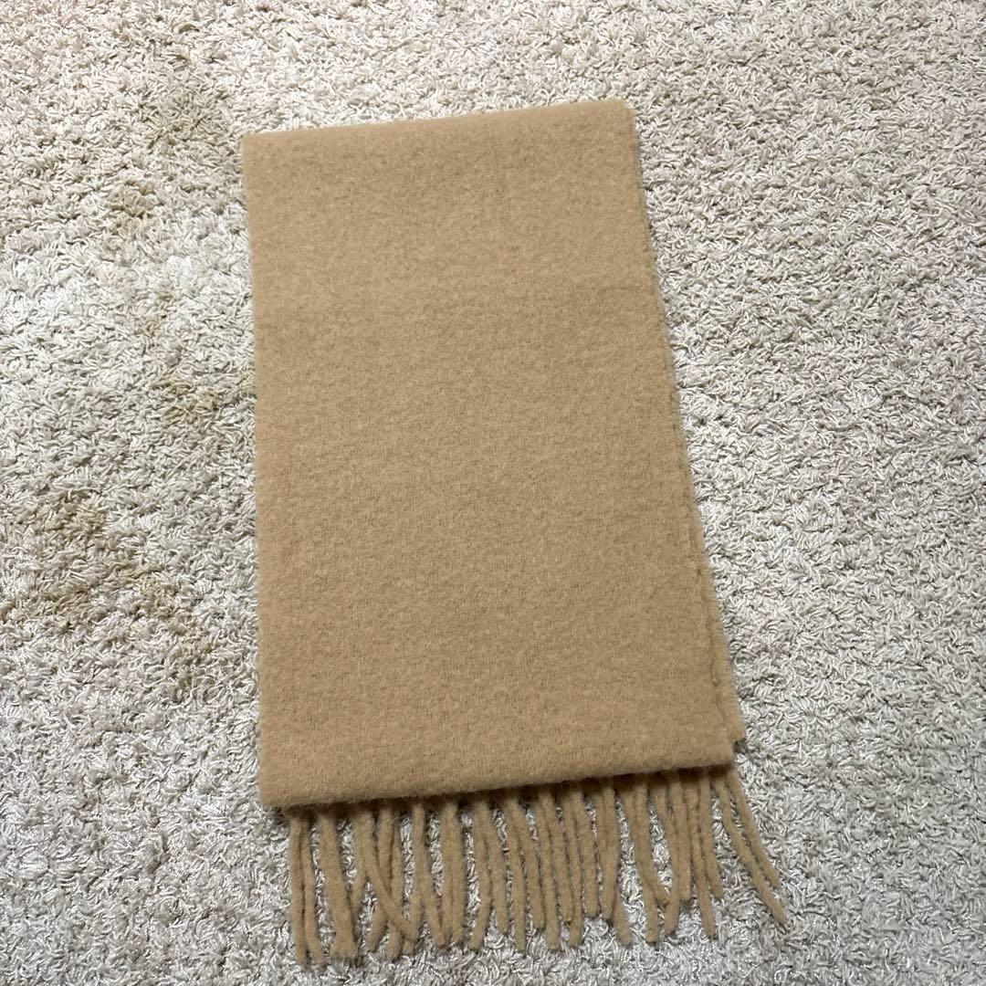 【極美品】MAISON KITSUNE メゾンキツネ マフラー ベージュ ウール