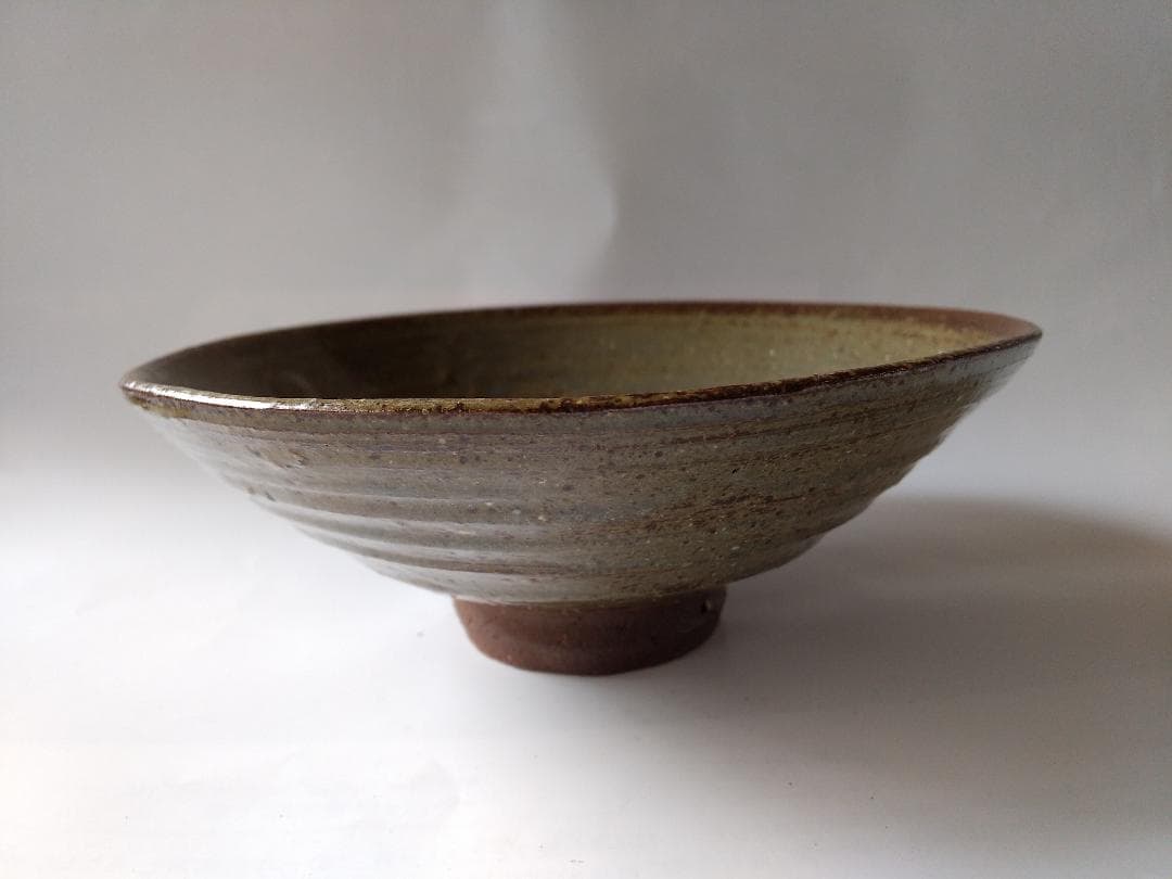 丹波焼 石田陶春 堀内宗完 ( 兼中斎 )題 不空 花押 茶碗 共箱 共布 新品