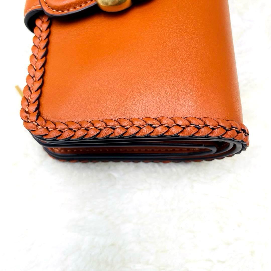 極美品　コーチ　ミディアム　ウォレット タビー　ブレイド L字ファスナー　金