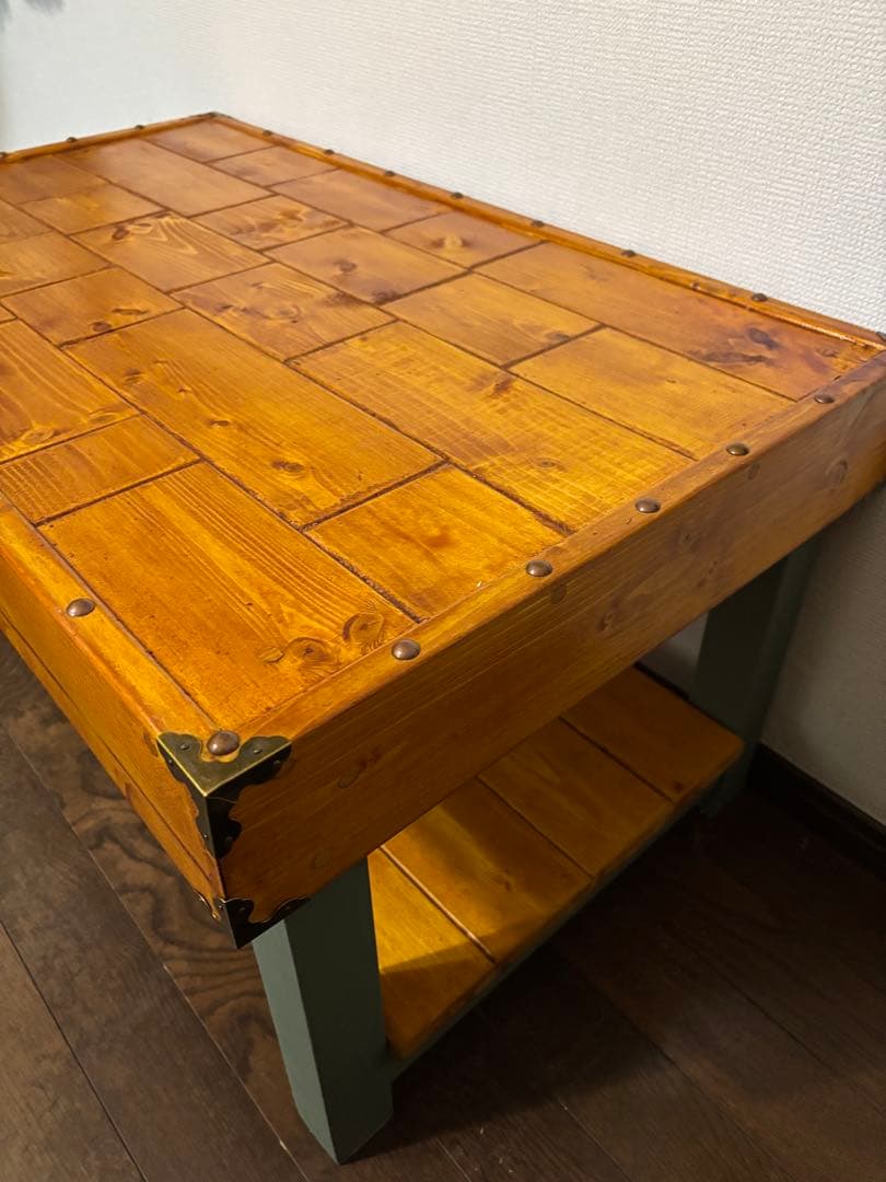 コーヒーテーブル　ハンドメイド製品 センターテーブル ディスプレイラック