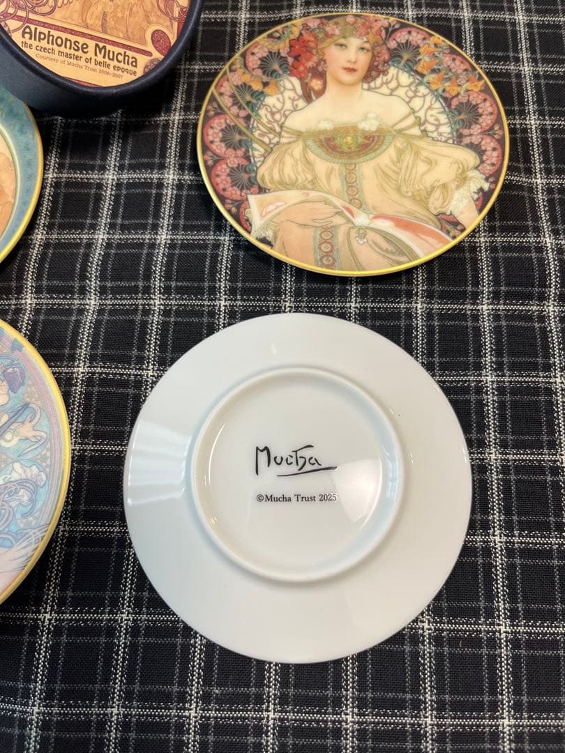アルフォンス・ミュシャ プレート4枚セット