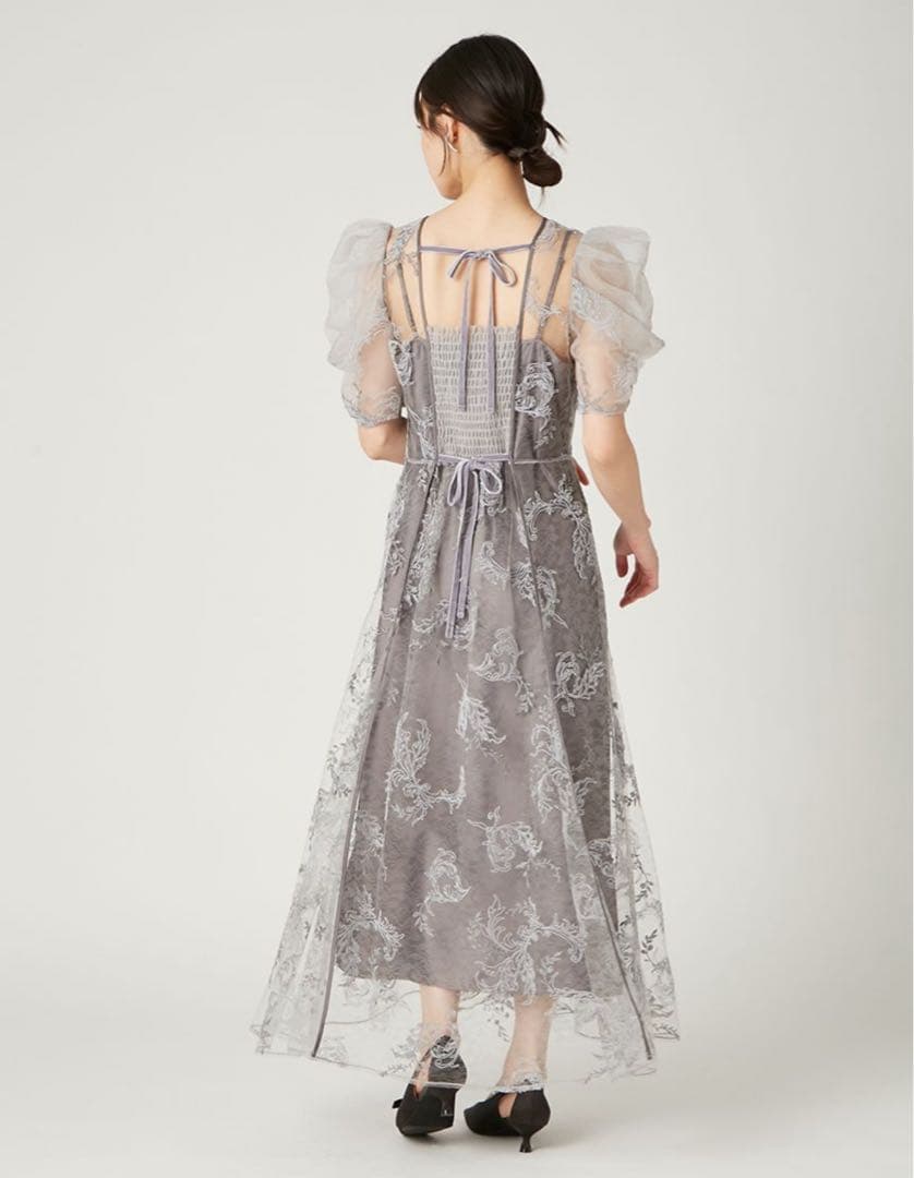 FRAY I.D コードフラワーレースドレス