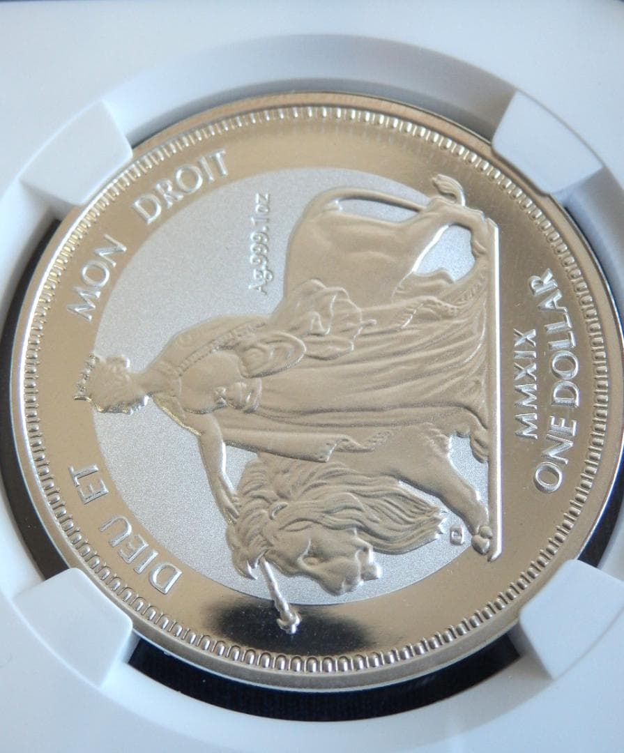 英領ヴァージン諸島/2019年ウナとライオン1オンス銀貨◆NGC PF69
