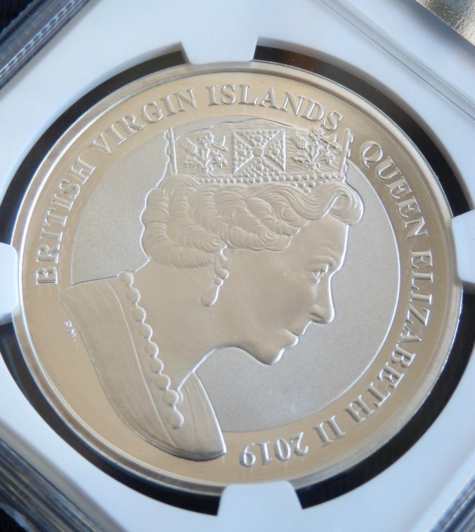 英領ヴァージン諸島/2019年ウナとライオン1オンス銀貨◆NGC PF69