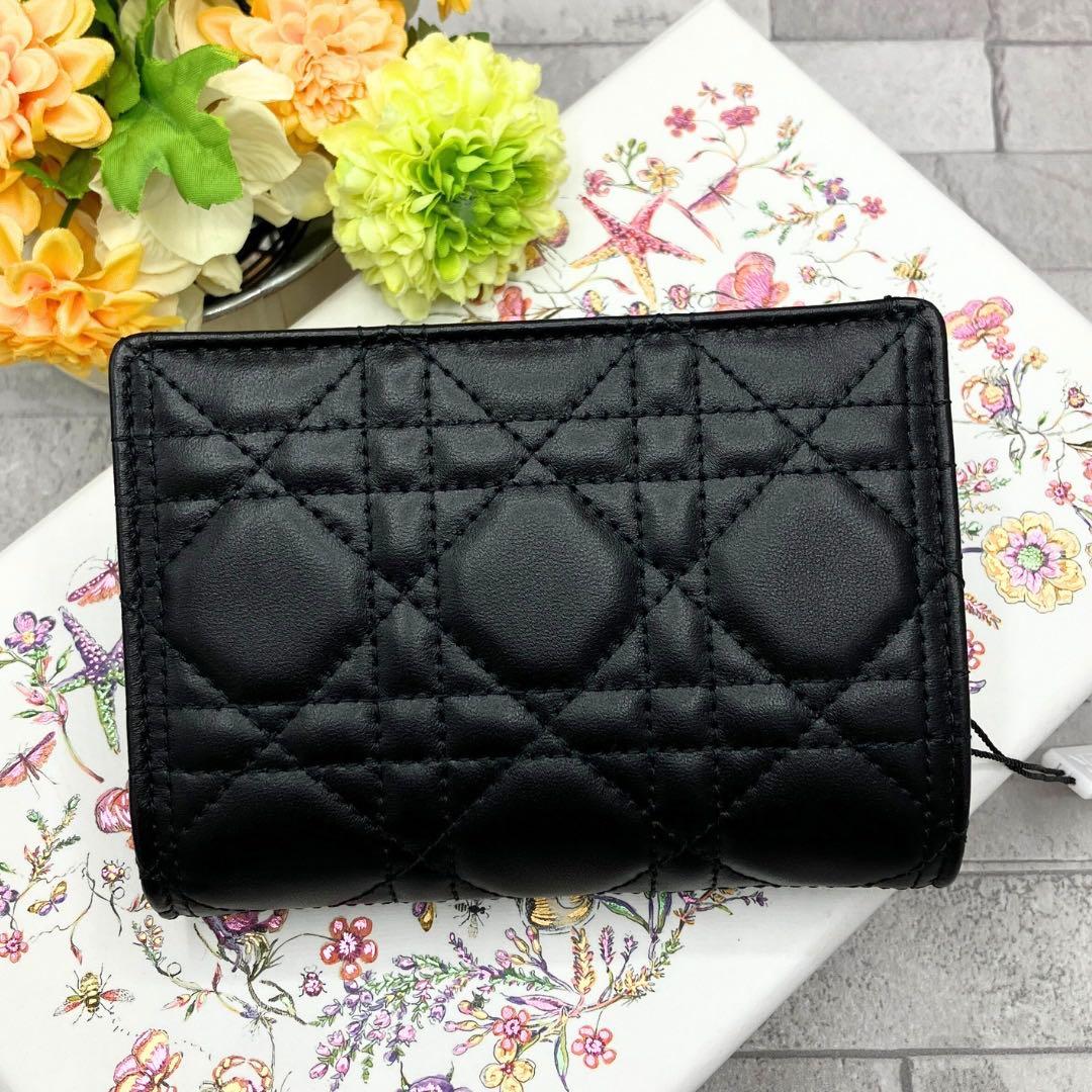 ディオール マイ ディオール ディタニー ウォレット 黒 三つ折り コンパクト