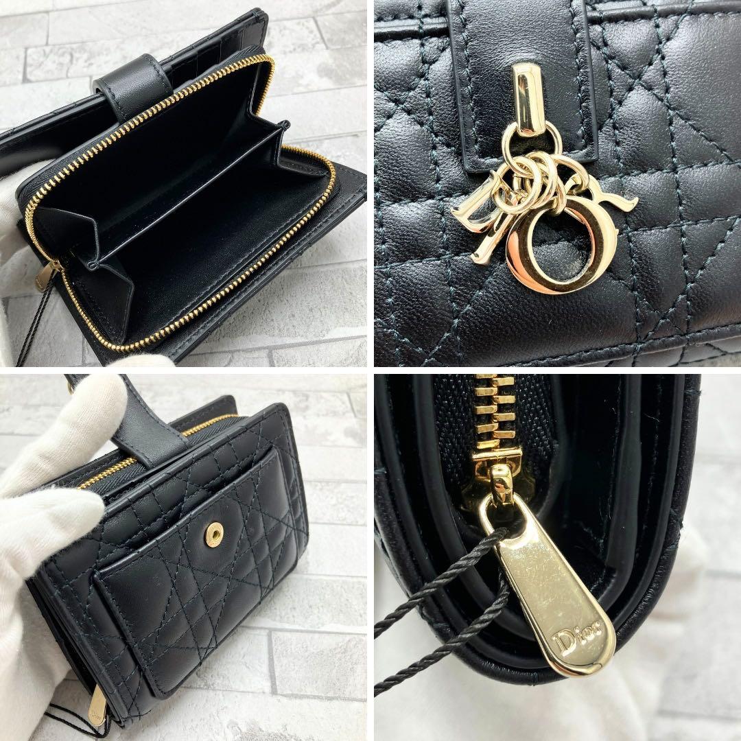 ディオール マイ ディオール ディタニー ウォレット 黒 三つ折り コンパクト