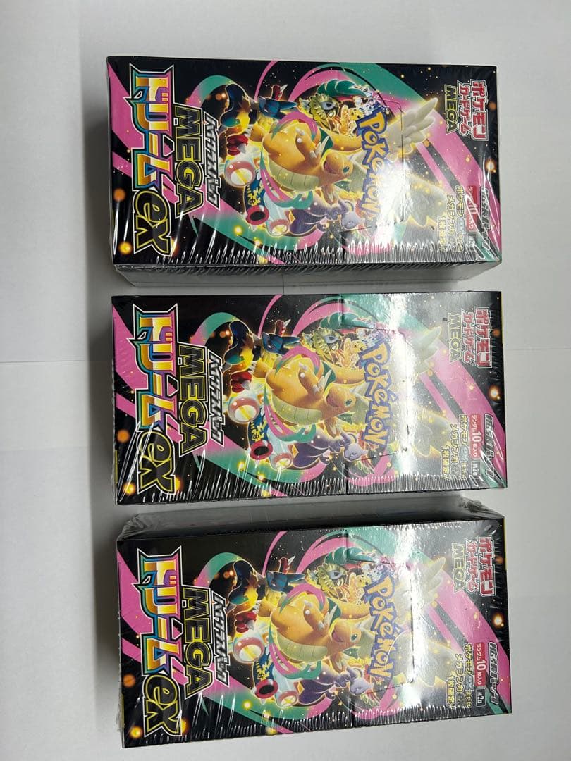 ポケモンカードゲーム MEGAドリームex シュリンク付き3BOX