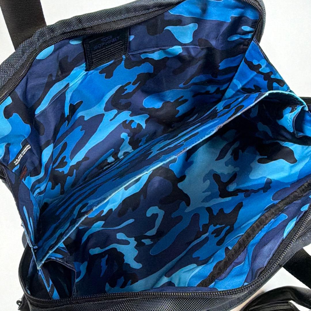 【美品】【希少】トゥミ　ビジネスバッグ　2way ソフネットコラボ　ネイビー