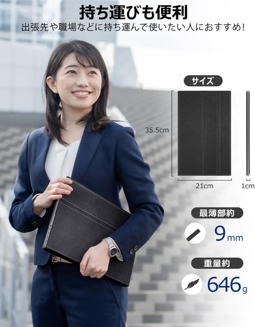 15.6インチ FHD IPSモニター Type-C接続