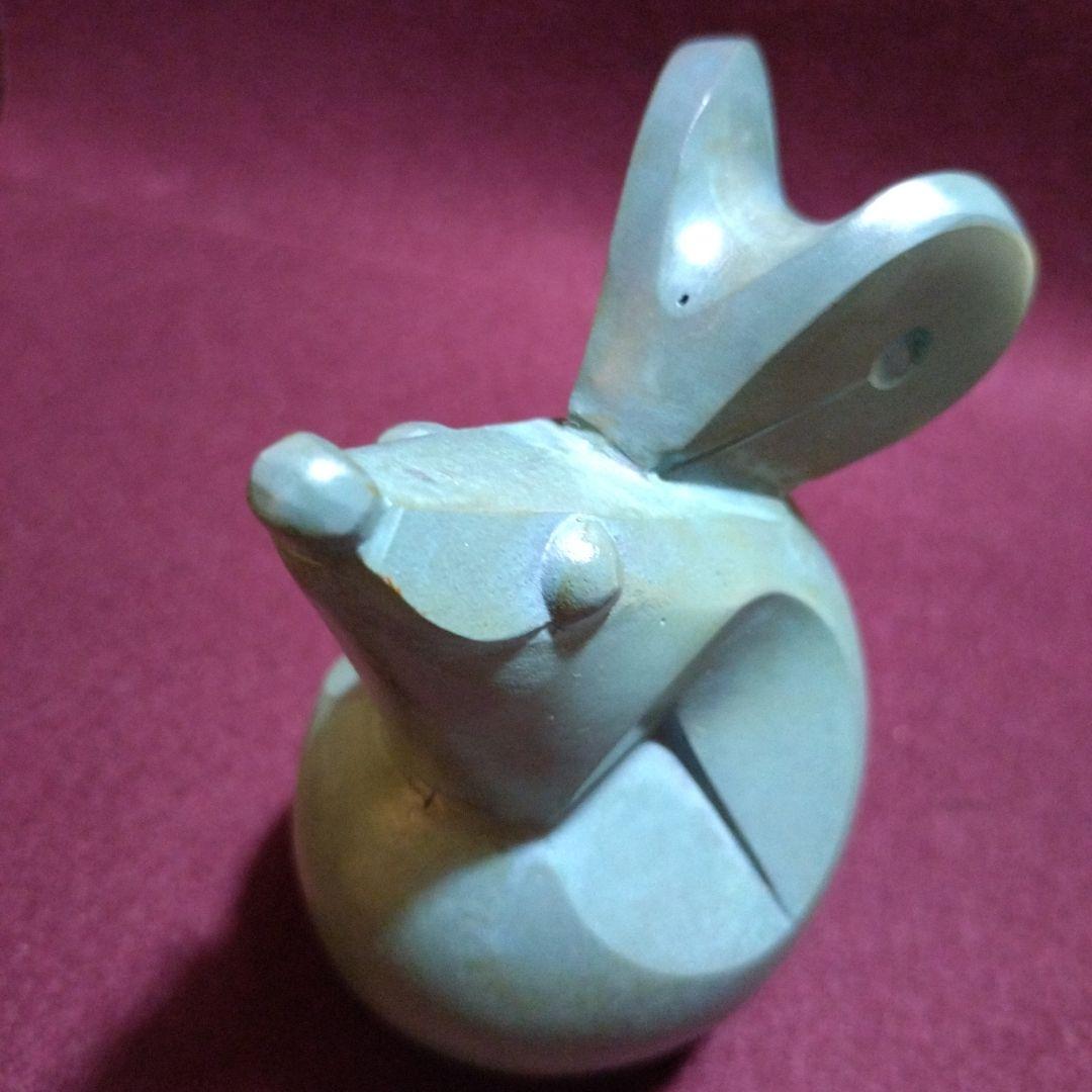 高岡銅器　干支置物　開運招福 「富貴・子」三枝惣太郎作