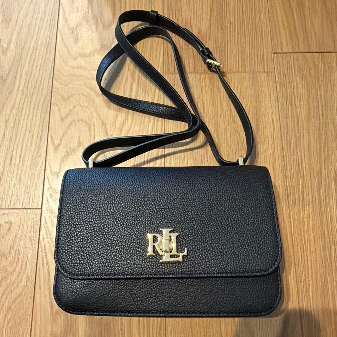Lauren Ralph Lauren ブラック ショルダーバッグ