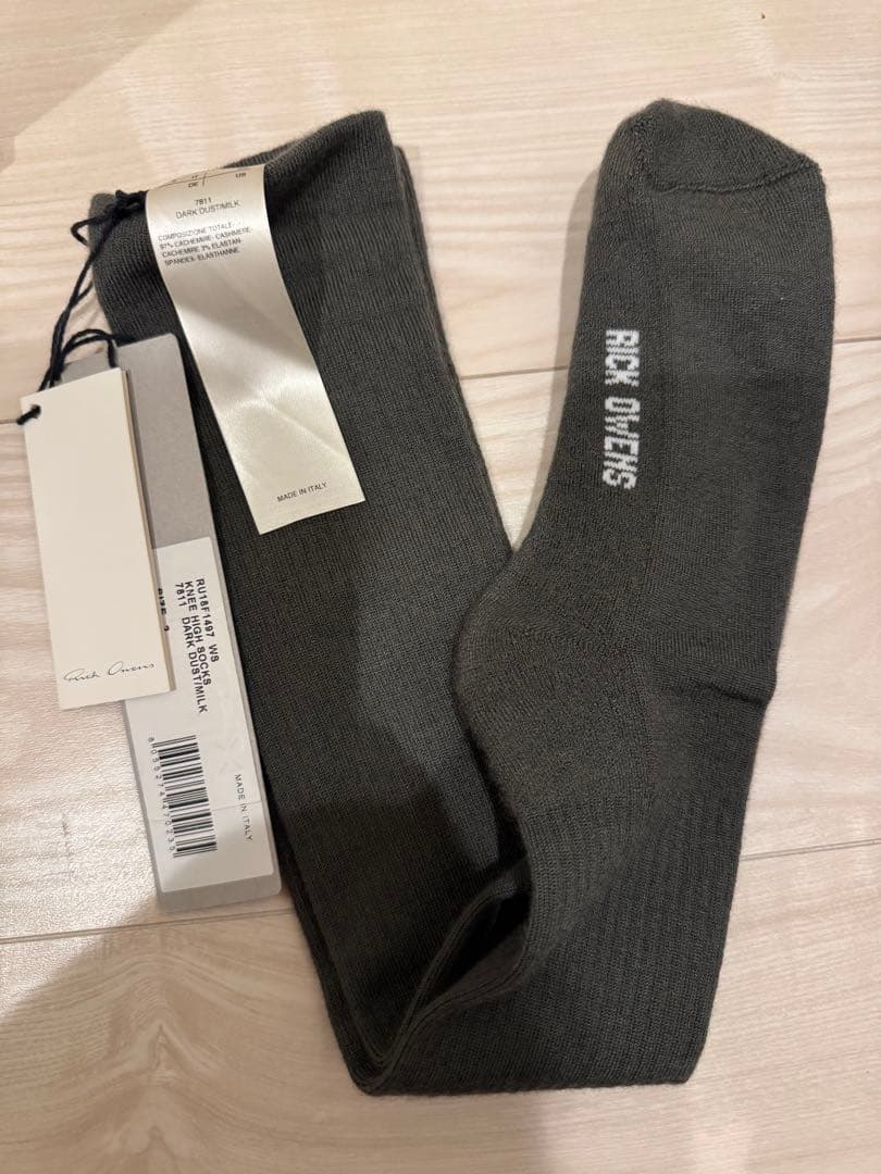 新品 rick owens ソックス　サイズ2 リックオウエンス ダスト