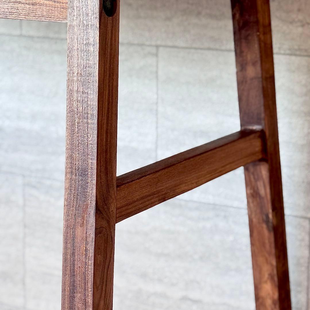 WTWチーク木製テーブル机作業デスク◆幅110木目ナチュラル素材アンティーク男前