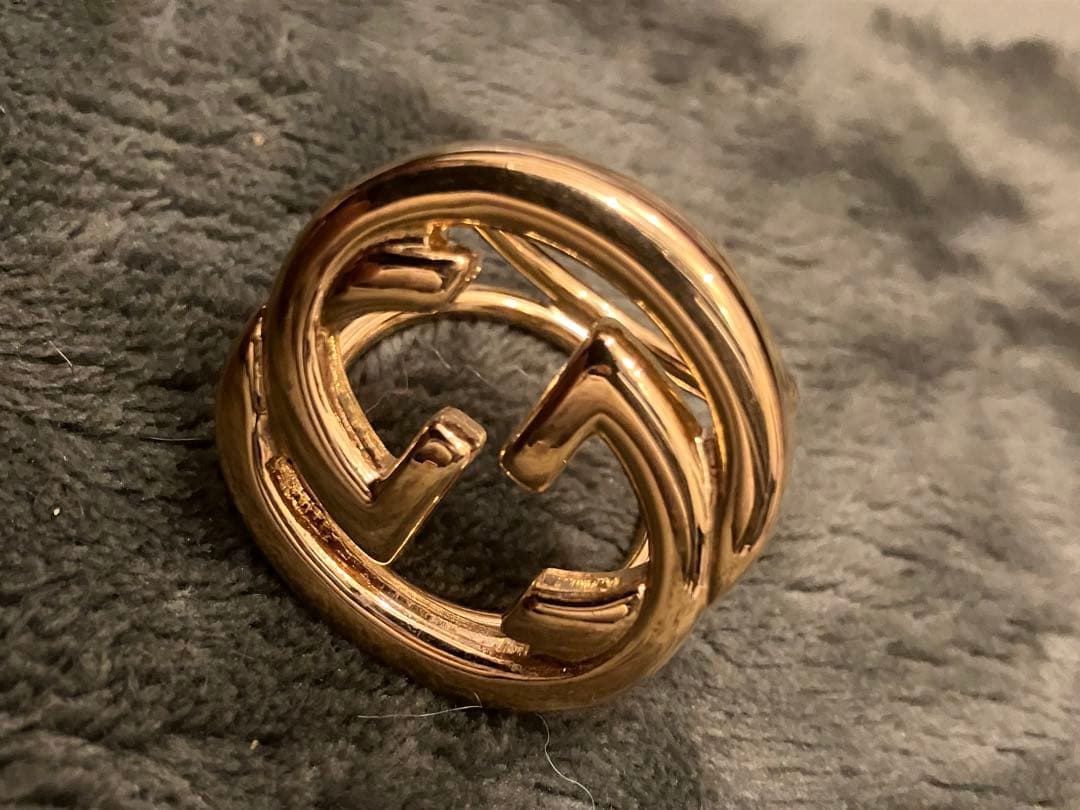 グッチGUCCI スカーフリング インターロッキングG ゴールド