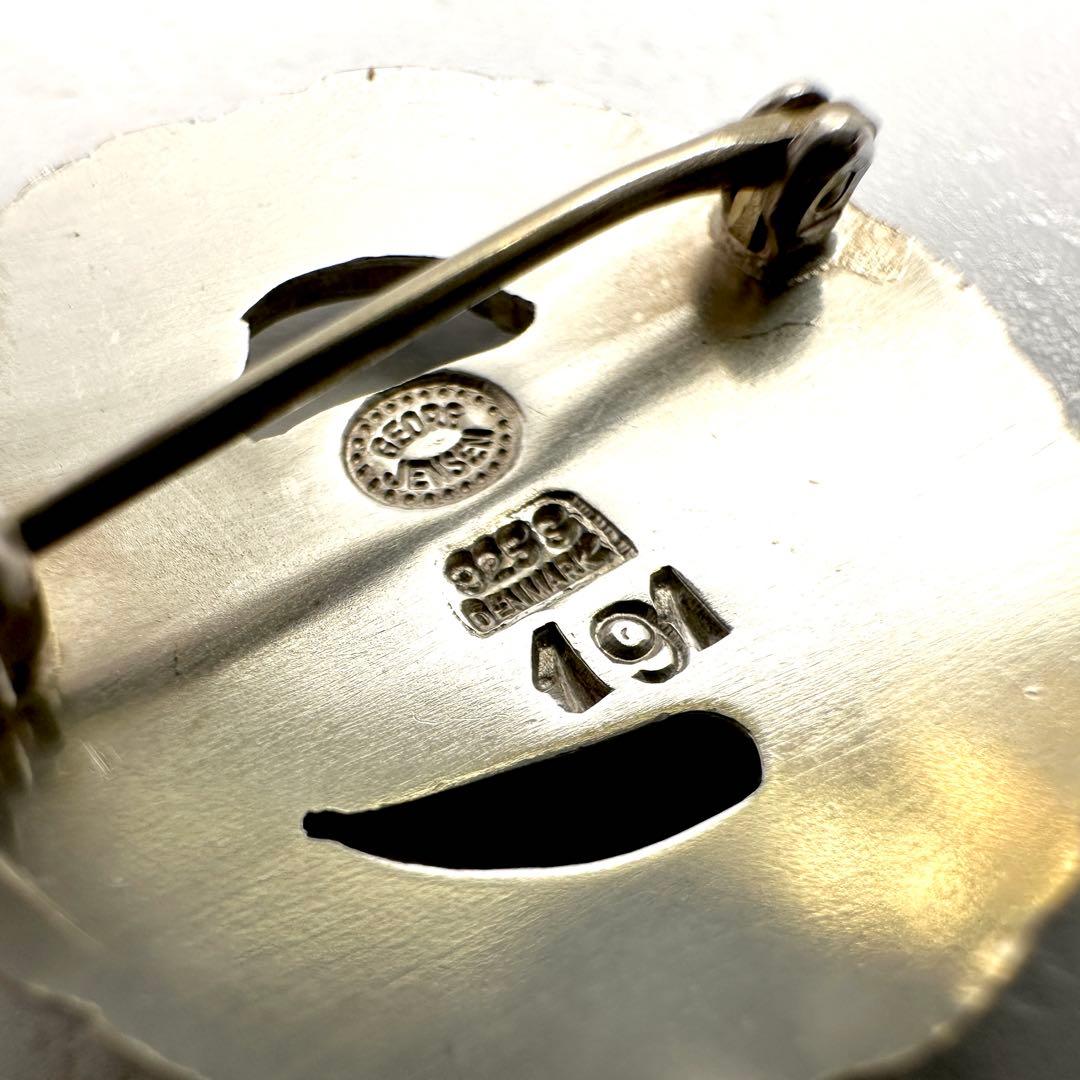  　191　バード　シルバーブローチ　ラウンド　925