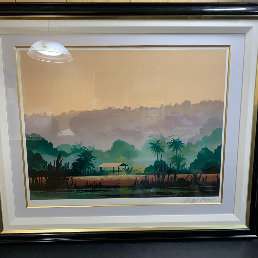 ミッシェル・バテュ　「季節風」　リトグラフ　シルクスクリーン