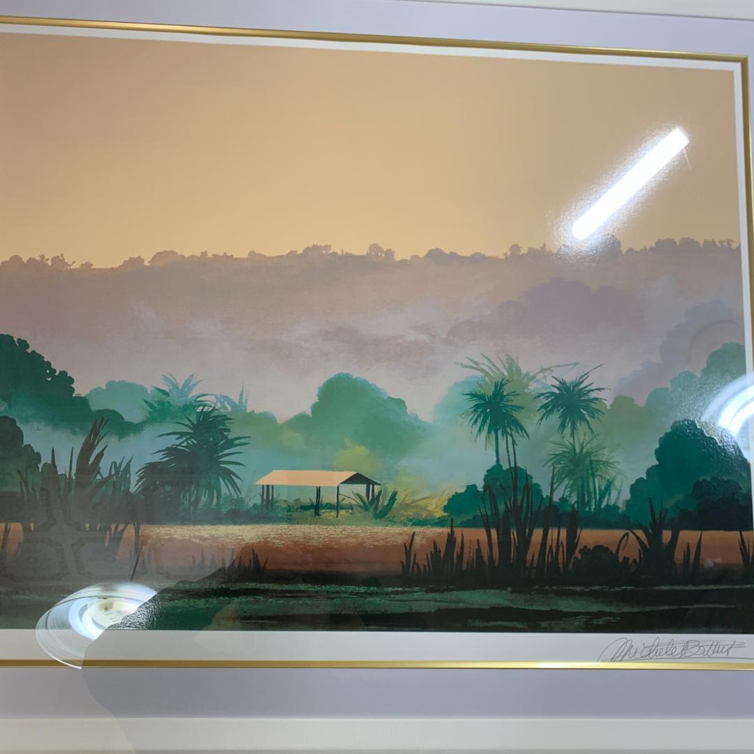 ミッシェル・バテュ　「季節風」　リトグラフ　シルクスクリーン