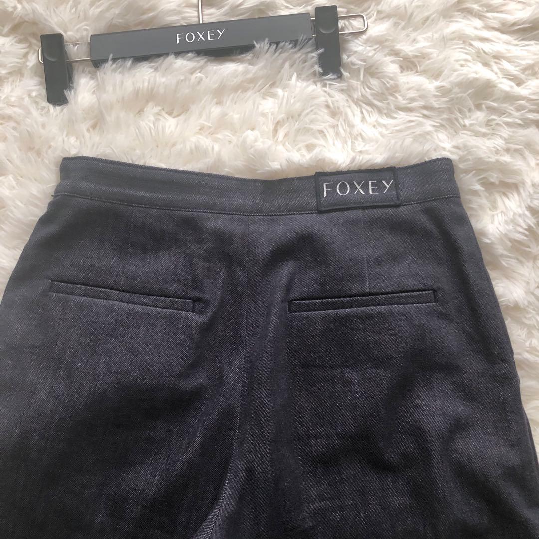 【りんでぃ】FOXEY ガウチョパンツ デニム