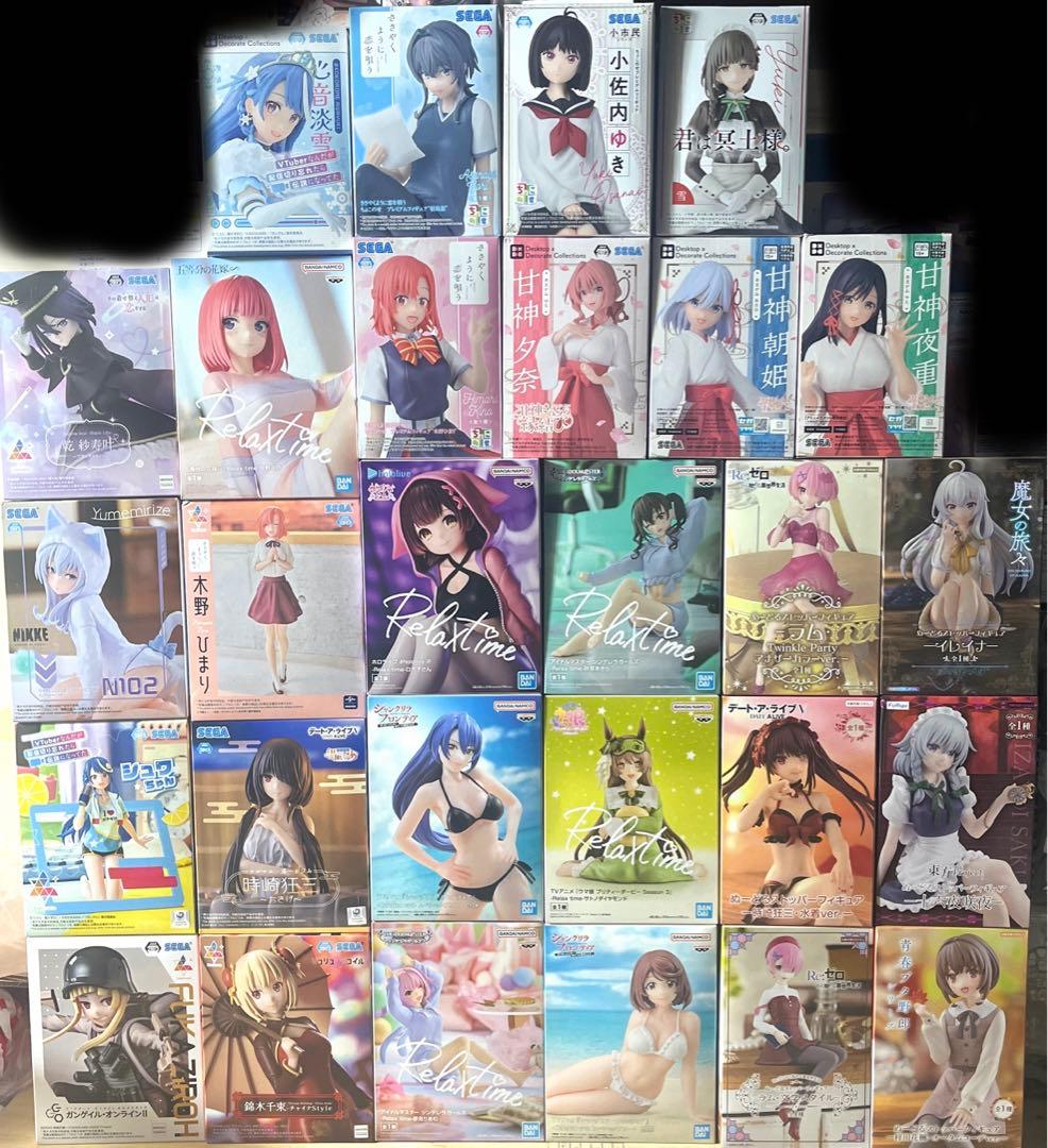 まとめ売り28個セット　美少女フィギュア　可愛い　女の子　プライズ　セクシー