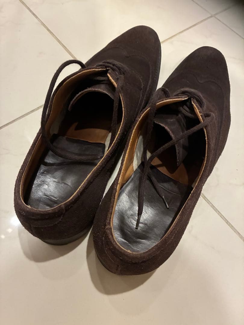 最終価格✨Church'sチャーチ✨スエードウイングチップ、ダークブラウン