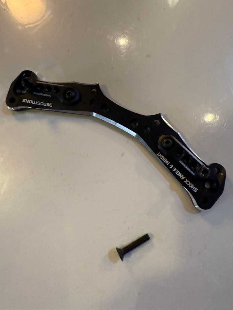 オーバードーズ アジャスタブルアルミリアショックタワー美品黒レア品