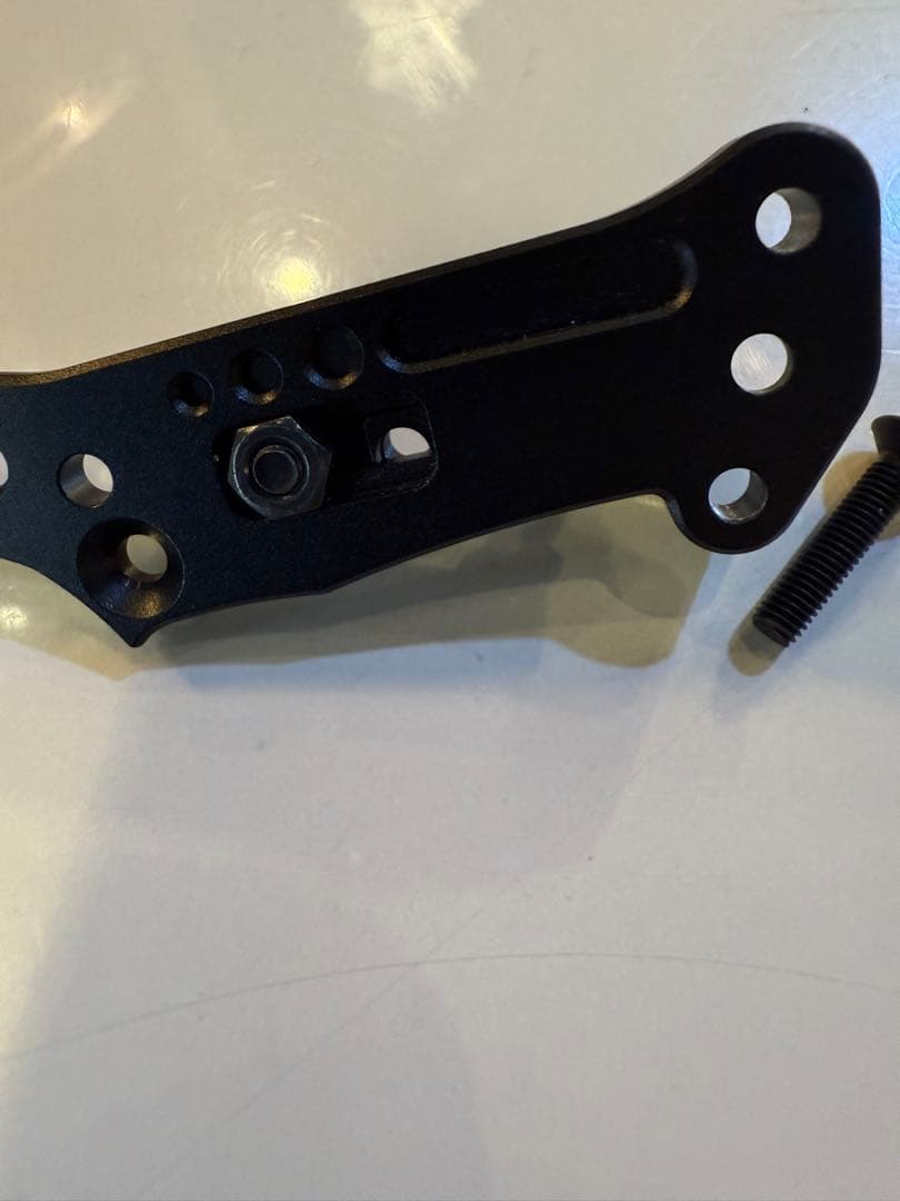 オーバードーズ アジャスタブルアルミリアショックタワー美品黒レア品