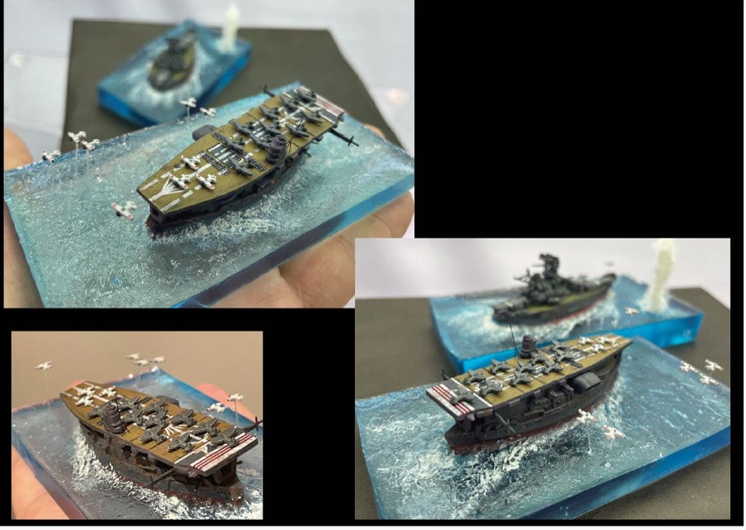 行け　空母赤城　レジンジオラマ　海洋堂完成品