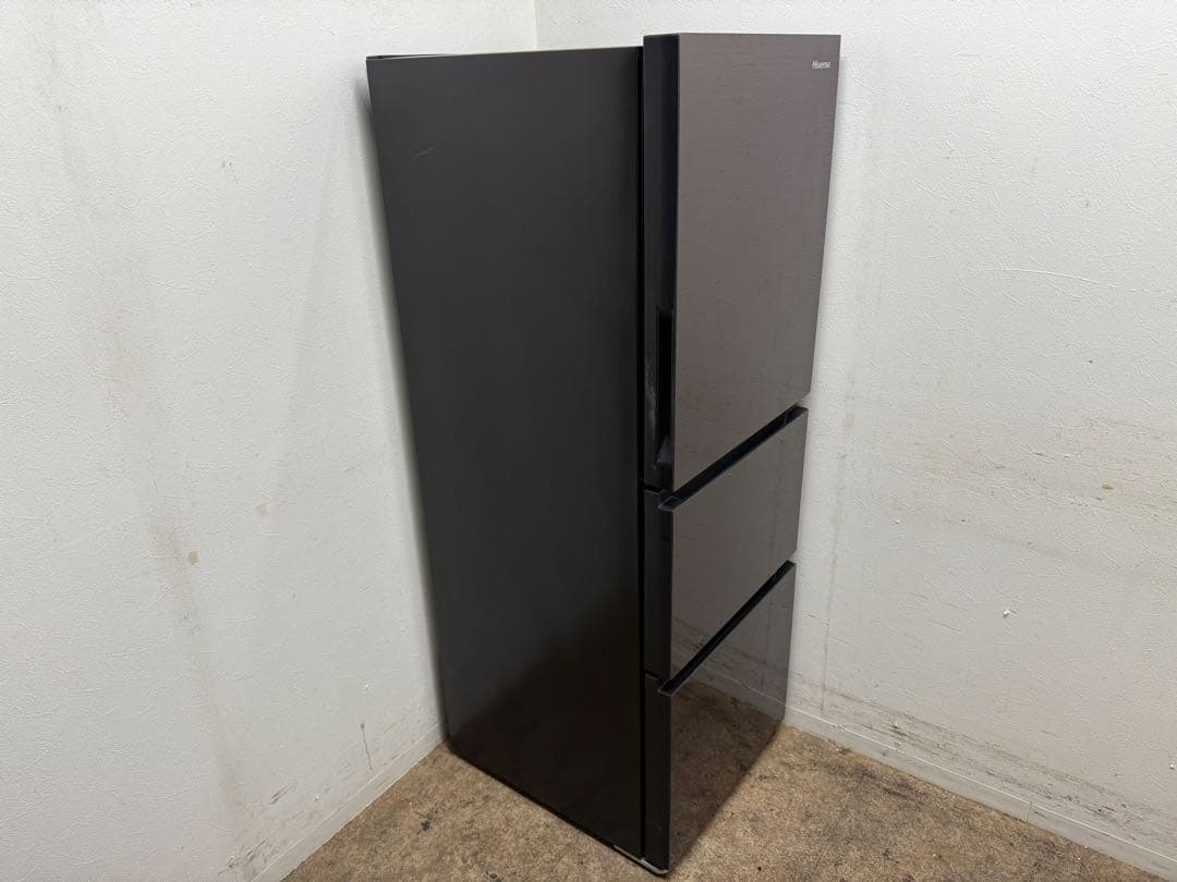 ハイセンス　３ドア冷蔵庫　高級ガラスドア　省エネ　２８２L　HR-G2801BR