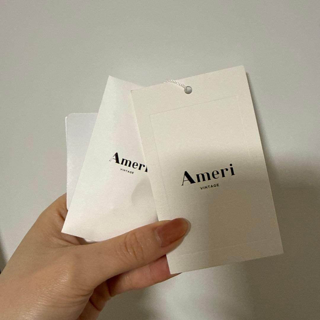 AMERI VINTAGE 美品ベロアドレス ブラック/ベージュ