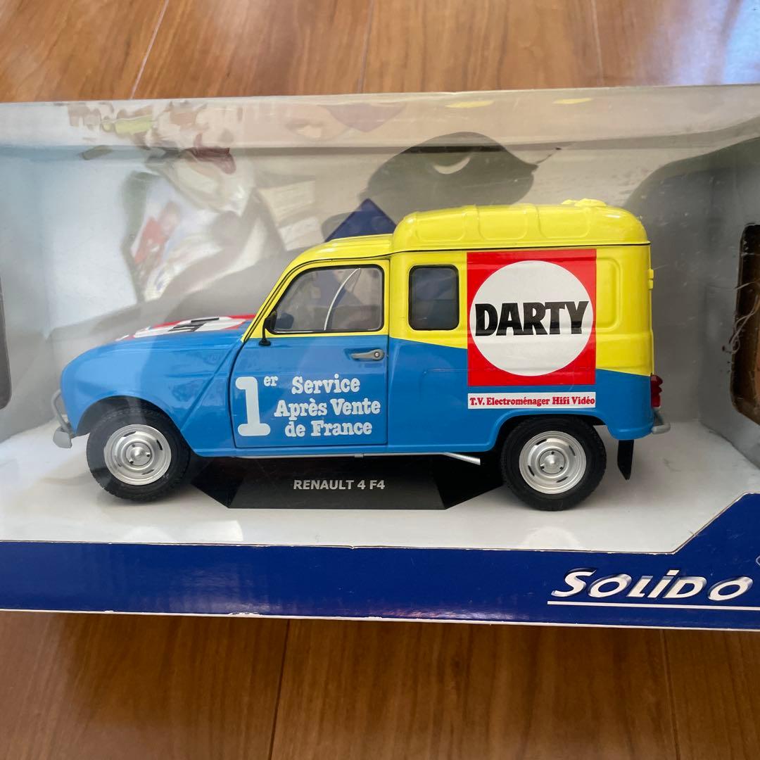 SOLIDO Renault 4 DARTY 1/18 ミニカー