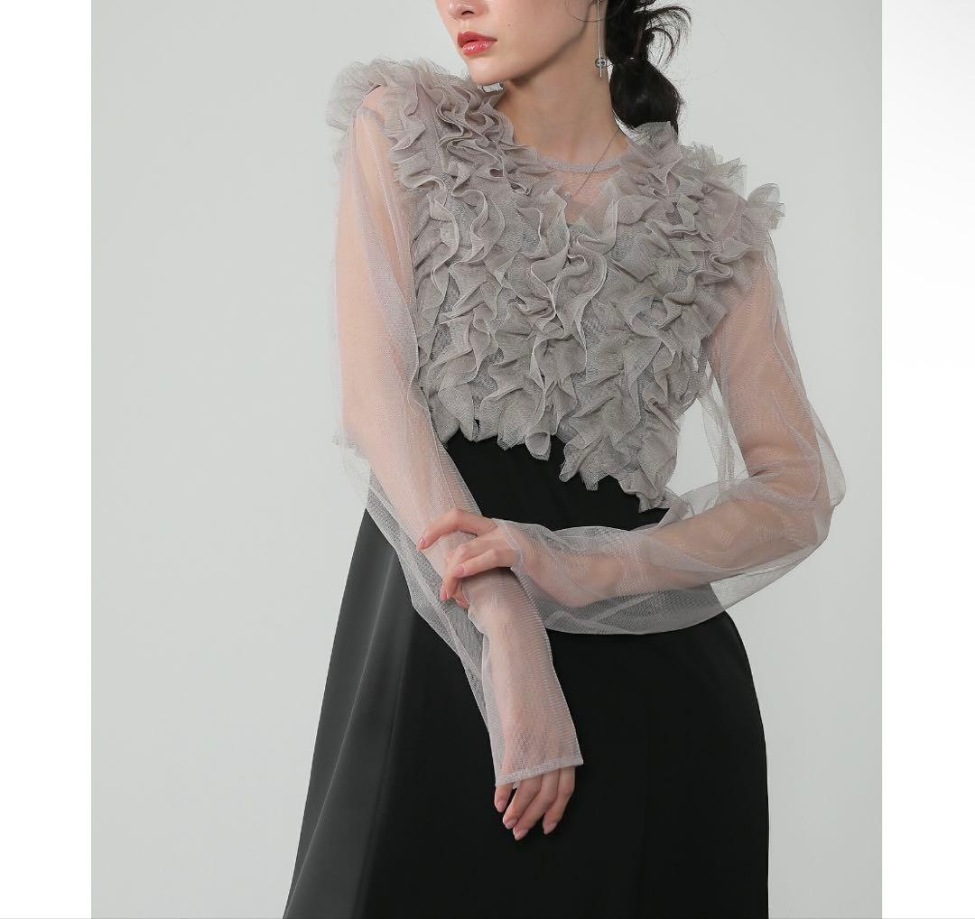 kana♡ Many way frill dress Sサイズ　ブラック