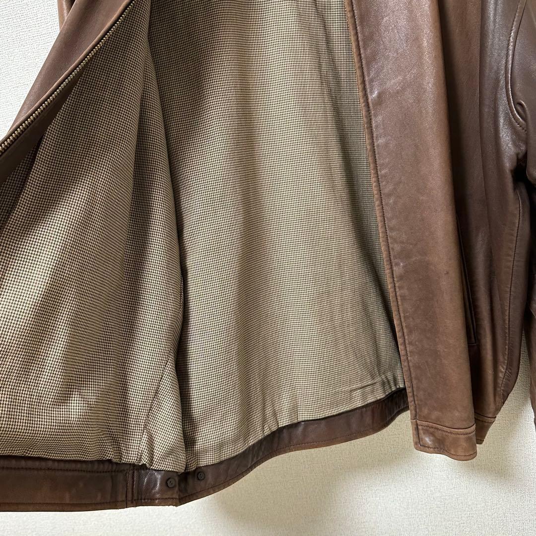 Polo by Ralph Lauren ブラウンレザージャケット ヴィンテージ