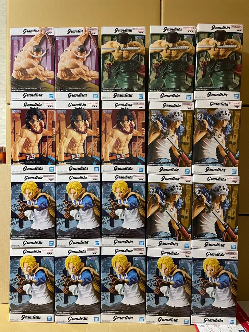 ワンピース フィギュアGrandista サボ　ロー　白ひげ　エース20個セット
