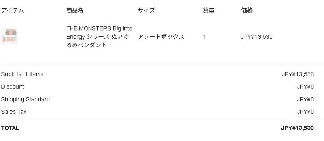 未開封・正規品　Labubu Big into Energy アソートボックス