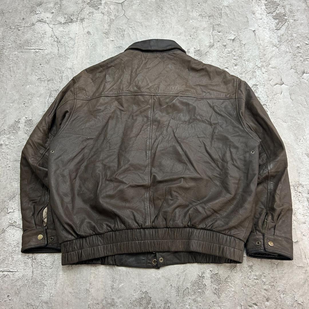 ロ*ク様 G-III 　レザージャケット　A-2　古着　ブラウン　茶色　L