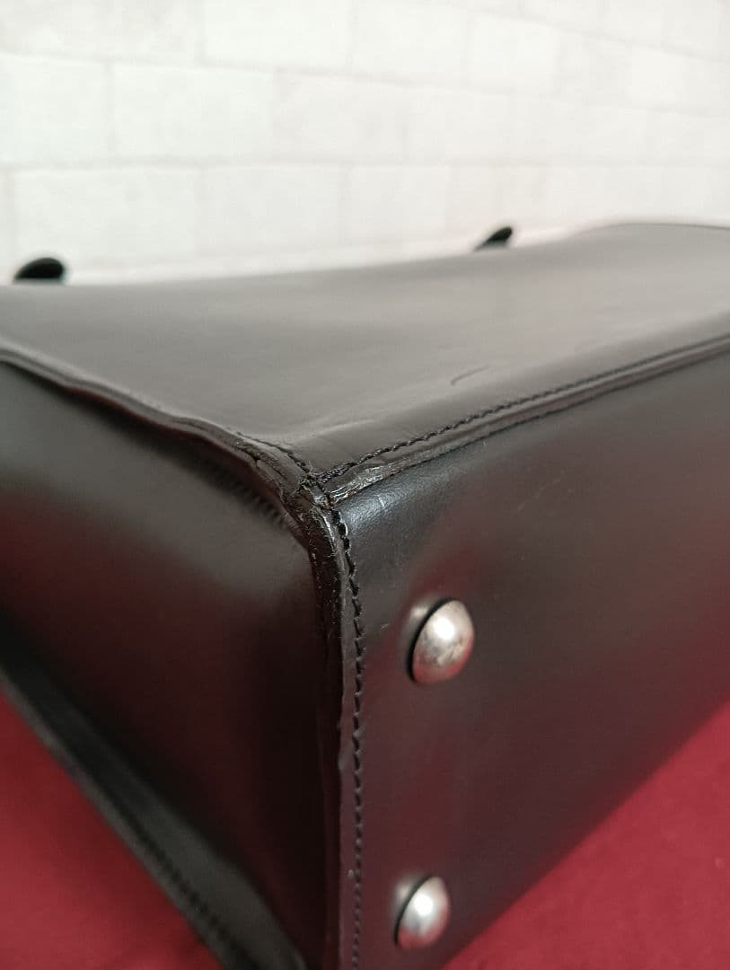 美品! ビルアンバーグBill Amberg ロケットバッグ肉厚ブライドルレザー