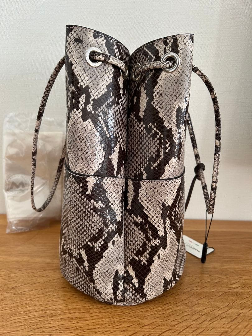 未使用 marco masi マルコマージ パイソン レザーバッグ　ハンドバッグ