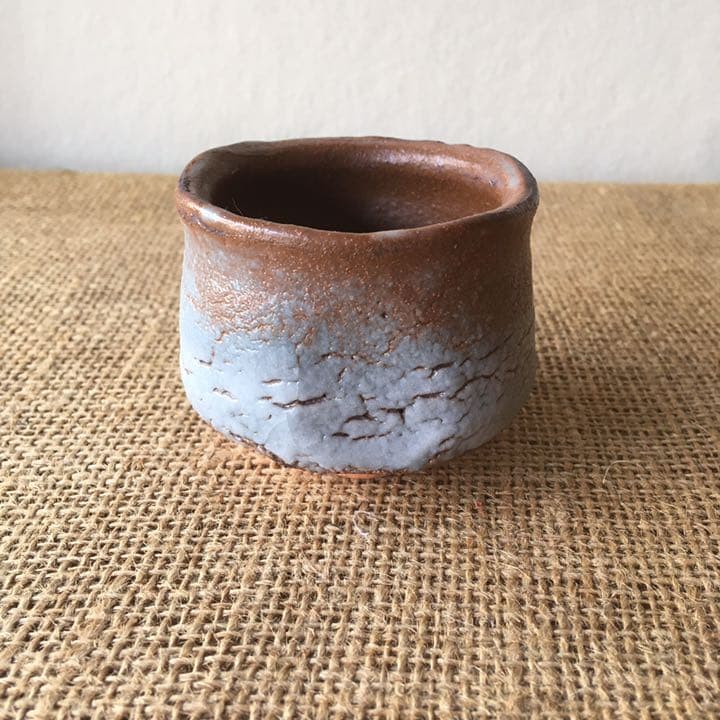 美濃焼 鼠志野 ぐい飲み